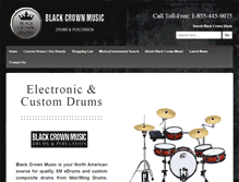 Tablet Screenshot of blackcrownmusic.com